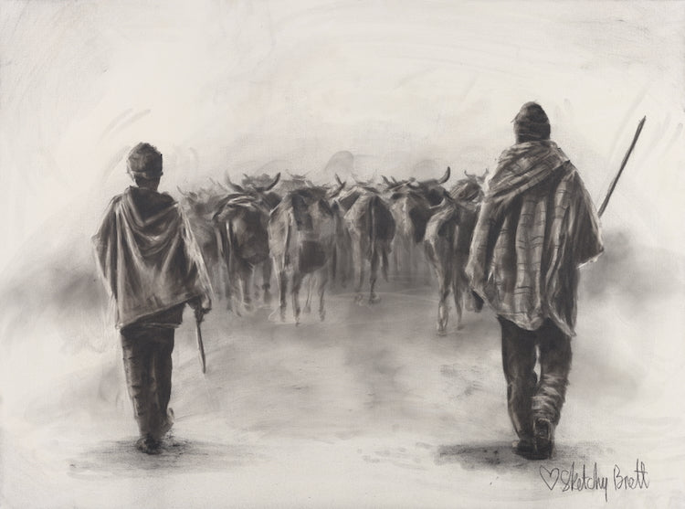 Herders - Original Artwork on Canvas